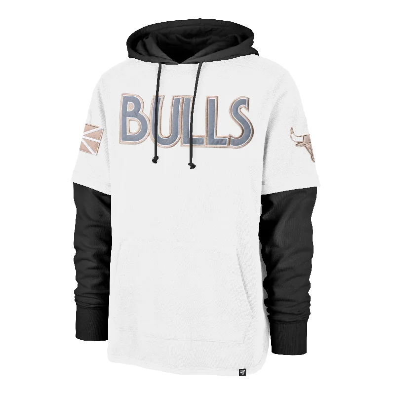 Hoodie for outdoor trips men-CHICAGO BULLS CITY EDITION TRIFECTA '47 SHORTSTOP HOOD