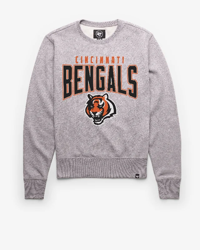 Men’s sporty hoodie-CINCINNATI BENGALS TEAM ELEMENTS ARCH '47 HEADLINE CREW