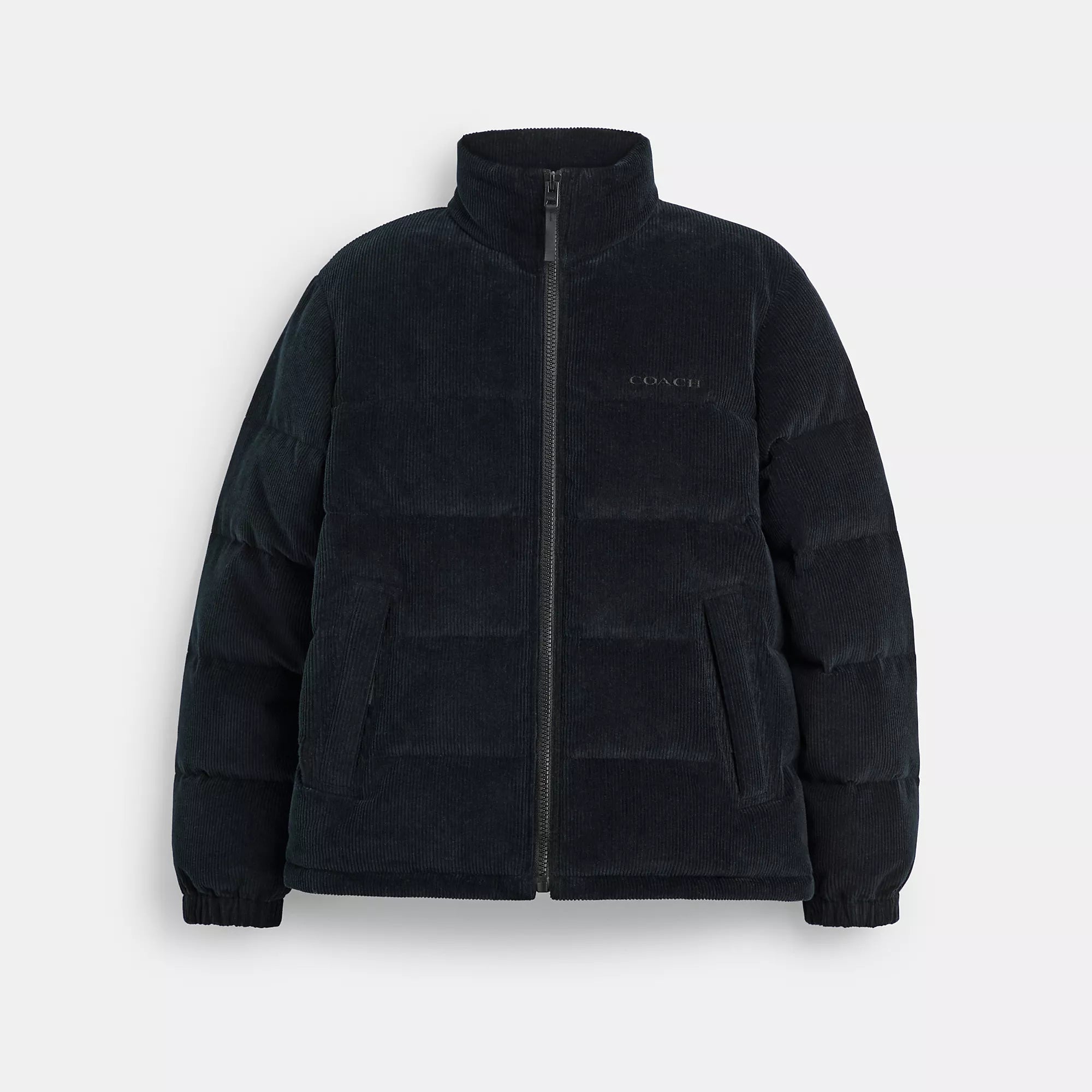 Men's varsity jackets-Coach Outlet Corduroy Down Jacket