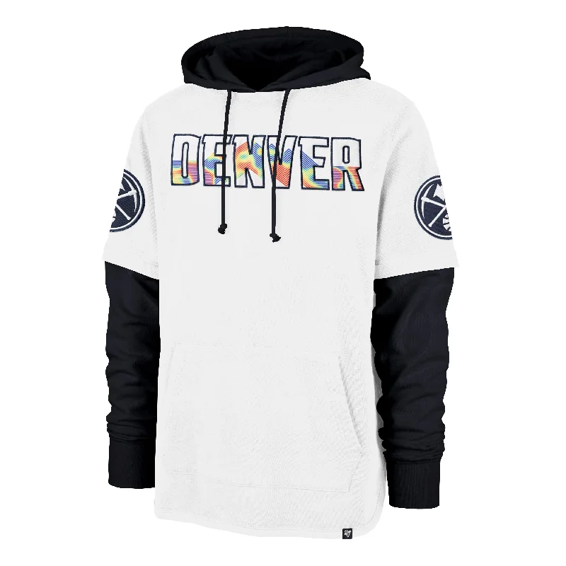 Men’s bold weekend hoodie-DENVER NUGGETS CITY EDITION TRIFECTA '47 SHORTSTOP HOOD