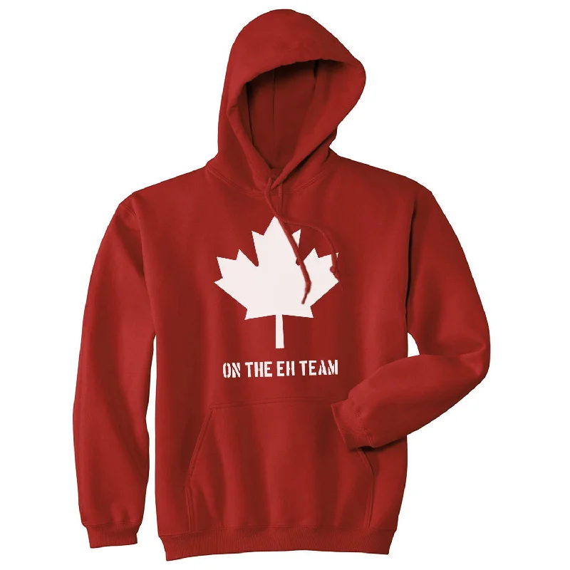 Hoodie with bold stitching men-Eh Team Hoodie