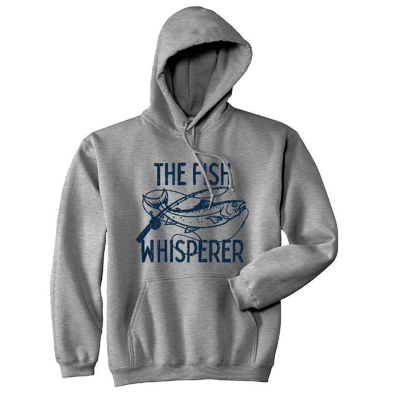 Hoodie for street fashion men-Fish Whisperer Hoodie