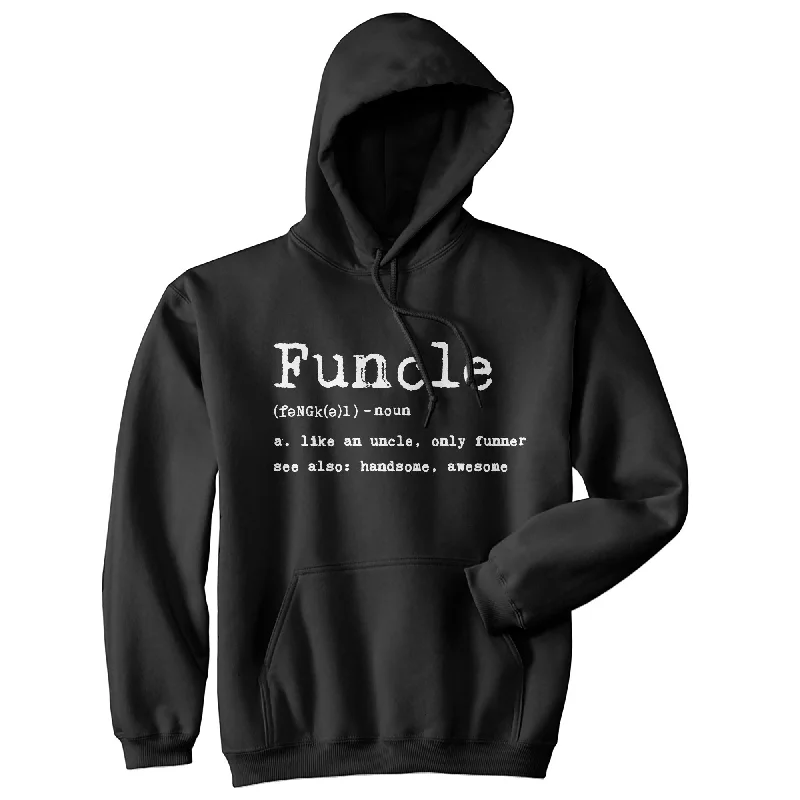 Hoodie for outdoor fun men-Funcle Definition Hoodie