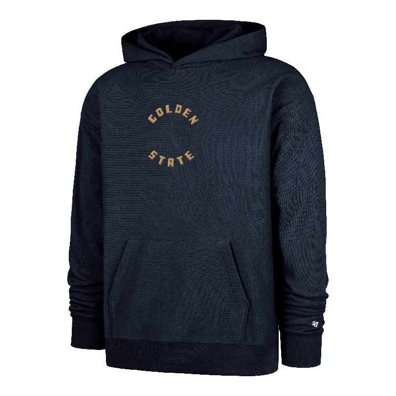 Hoodie with graphic texture men-GOLDEN STATE WARRIORS CITY EDITION DOUBLE CROSSOVER '47 FOUNDATION HOOD