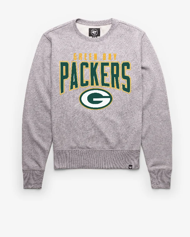 Hoodie with textured fabric men-GREEN BAY PACKERS TEAM ELEMENTS ARCH '47 HEADLINE CREW