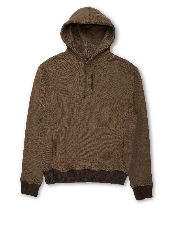 Men’s breathable zip hoodie-Heavyweight Hoodie Rosebank Khaki