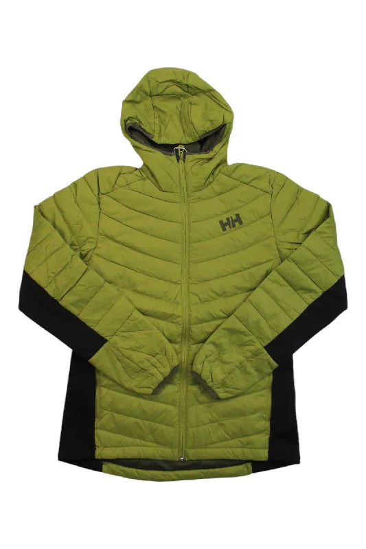 Men's biking jackets-Helly Hansen Men's Verglas Hooded Down Hybrid Insulator Jacket