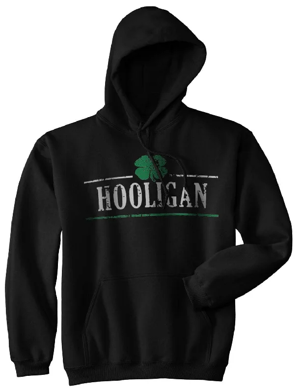 Men’s soft hoodie-Hooligan Shamrock Hoodie