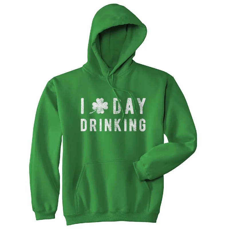 Hoodie for casual nights men-I Clover Day Drinking Hoodie Funny St Patricks Day Shirt Hilarious Saint Patty Graphic Sweatshirt