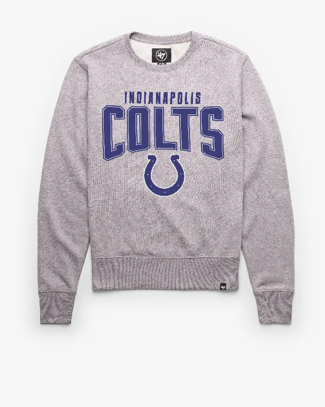 Men’s trendy zip hoodie-INDIANAPOLIS COLTS TEAM ELEMENTS ARCH '47 HEADLINE CREW