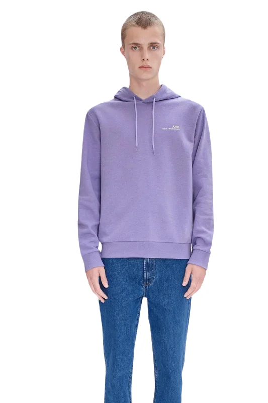 Men’s warm sporty hoodie-Item H Hoodie in Purple