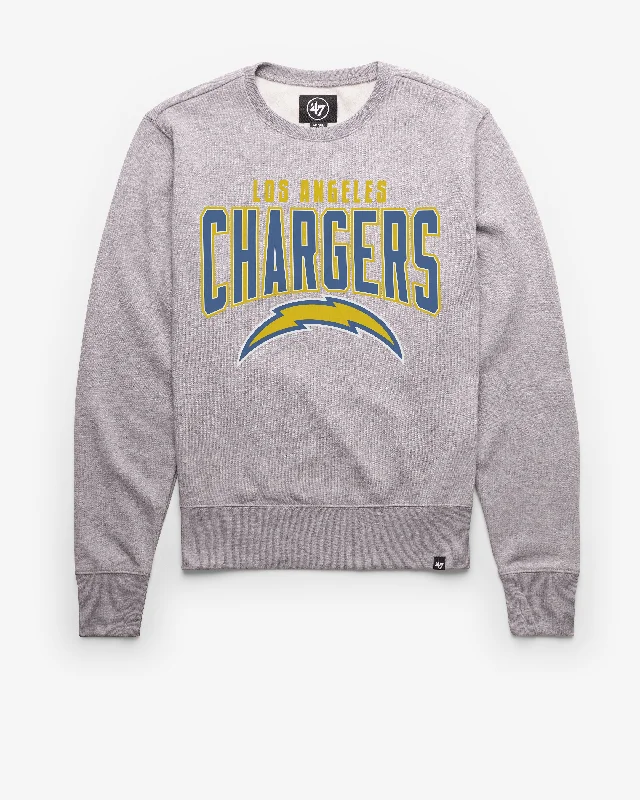 Hoodie with modern vibe men-LOS ANGELES CHARGERS TEAM ELEMENTS ARCH '47 HEADLINE CREW