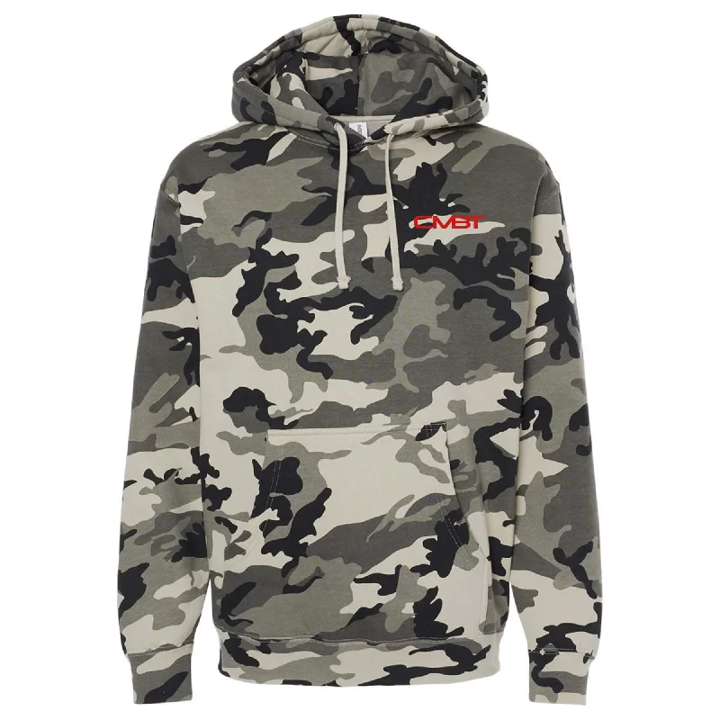 Hoodie with bold stitching men-MEN'S HEAVYWEIGHT CMBT FLEECE HOODIE | ARTIC WHITE CAMO