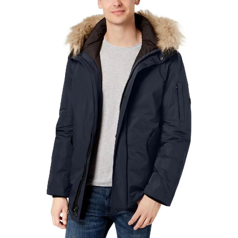 Men's festival jackets-Mens Snorkel Polyester Parka Coat