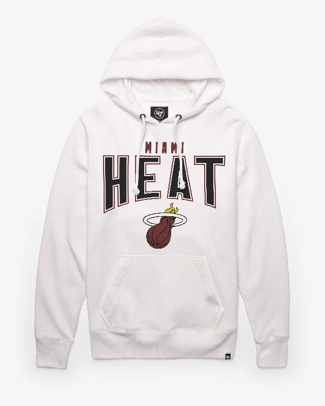 Hoodie with vintage feel men-MIAMI HEAT TEAM ELEMENTS ARCH '47 HEADLINE HOOD