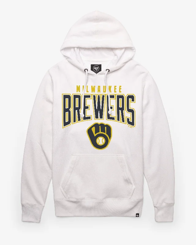 Hoodie for hiking men-MILWAUKEE BREWERS TEAM ELEMENTS ARCH '47 HEADLINE HOOD