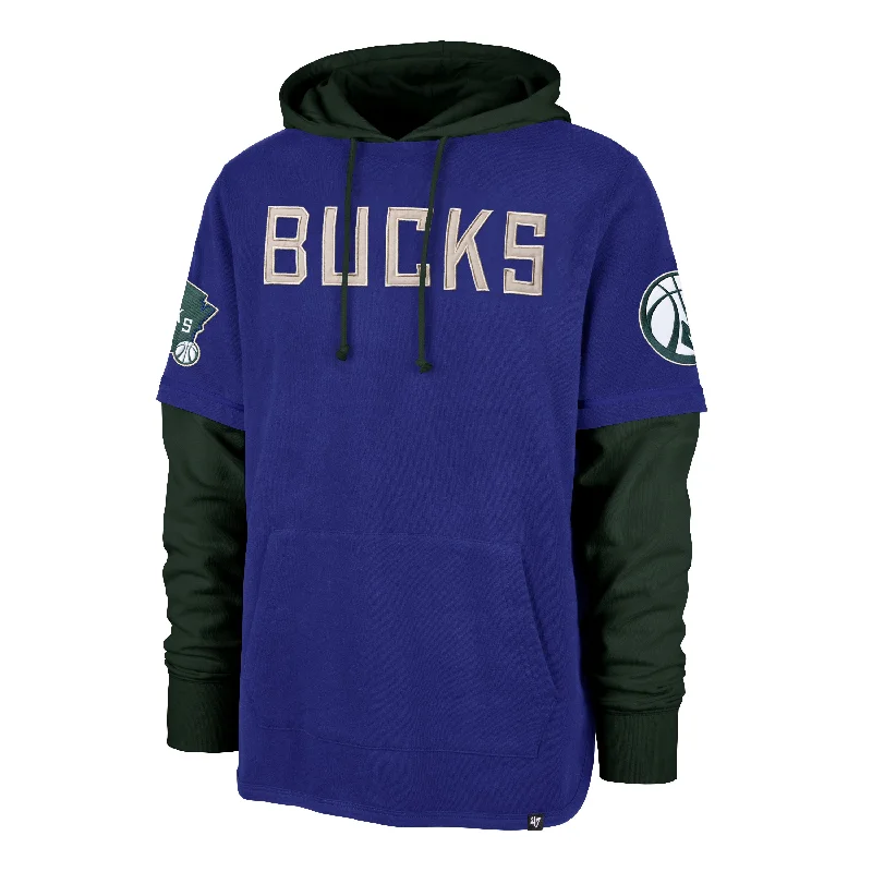 Hoodie for winter men-MILWAUKEE BUCKS CITY EDITION TRIFECTA '47 SHORTSTOP HOOD