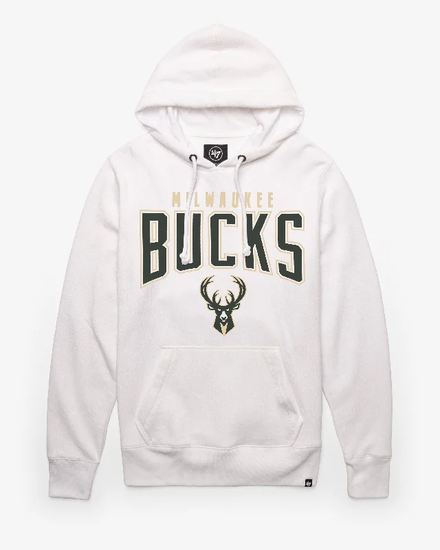 Hoodie with vintage wash men-MILWAUKEE BUCKS TEAM ELEMENTS ARCH '47 HEADLINE HOOD