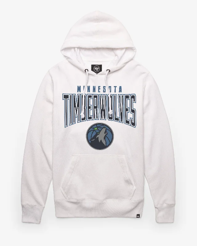 Hoodie with graphic print men-MINNESOTA TIMBERWOLVES TEAM ELEMENTS ARCH '47 HEADLINE HOOD