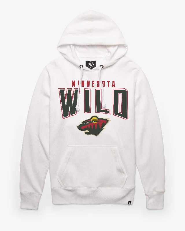 Men’s trendy pullover hoodie-MINNESOTA WILD TEAM ELEMENTS ARCH '47 HEADLINE HOOD