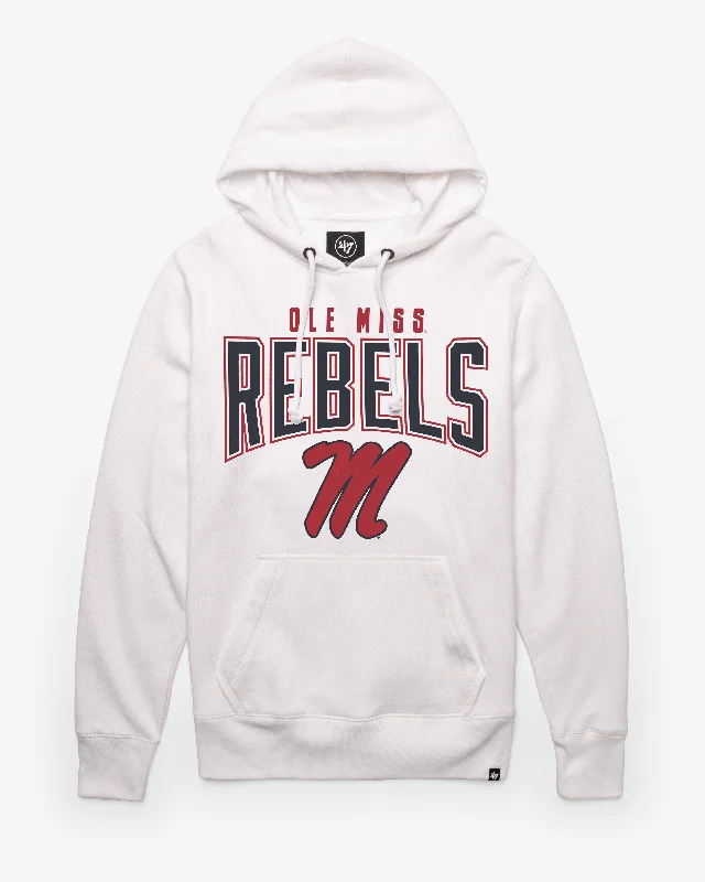 Men’s relaxed pullover hoodie-MISSISSIPPI REBELS TEAM ELEMENTS ARCH '47 HEADLINE HOOD