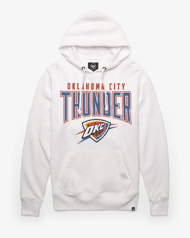 Men’s warm travel hoodie-OKLAHOMA CITY THUNDER TEAM ELEMENTS ARCH '47 HEADLINE HOOD