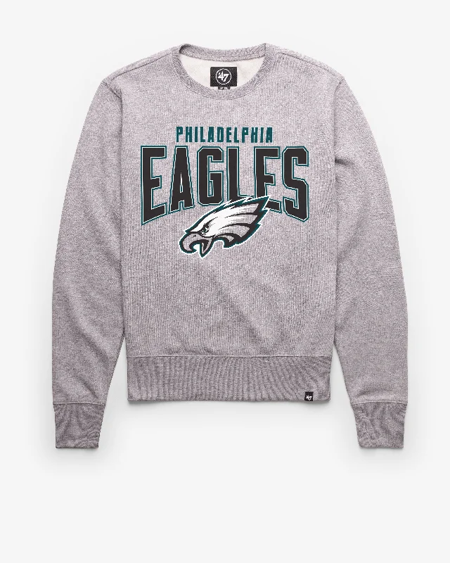 Hoodie with bold stitching men-PHILADELPHIA EAGLES TEAM ELEMENTS ARCH '47 HEADLINE CREW