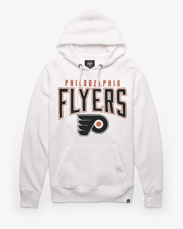 Men’s soft pullover hoodie-PHILADELPHIA FLYERS TEAM ELEMENTS ARCH '47 HEADLINE HOOD