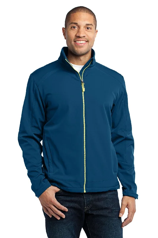 Men's softshell leather jackets-Port Authority Men's Traverse Soft Shell Jacket. J316