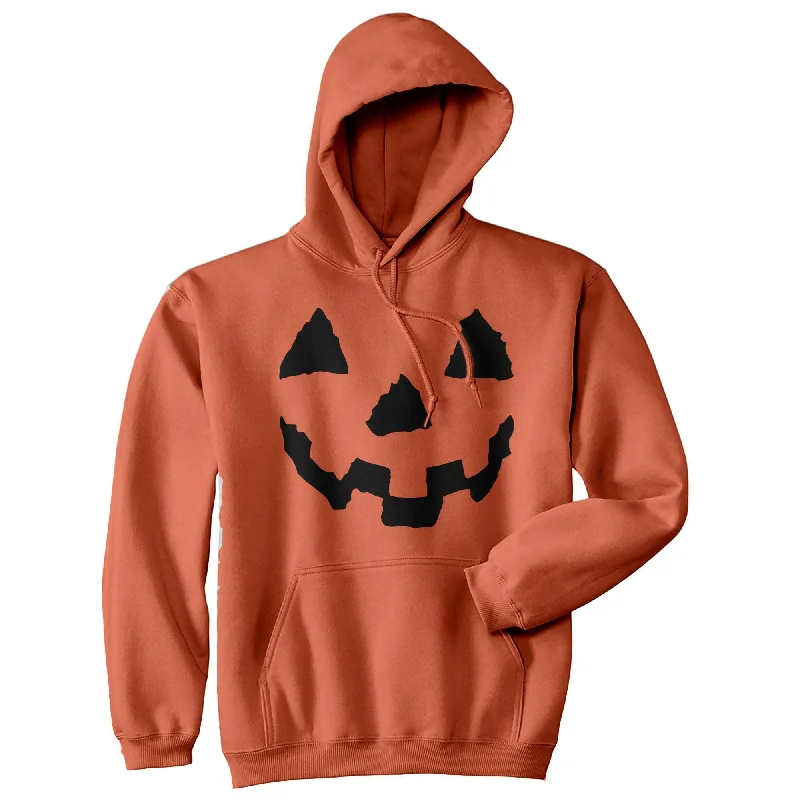 Men’s rugged hoodie-Pumpkin Face Hoodie