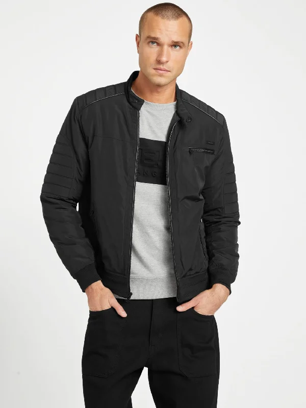 Men's stylish rain jackets-Ryan Padded Moto Jacket