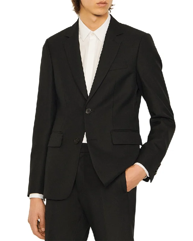 Men's festival jackets-Sandro Alpha Wool-Blend Suit Jacket