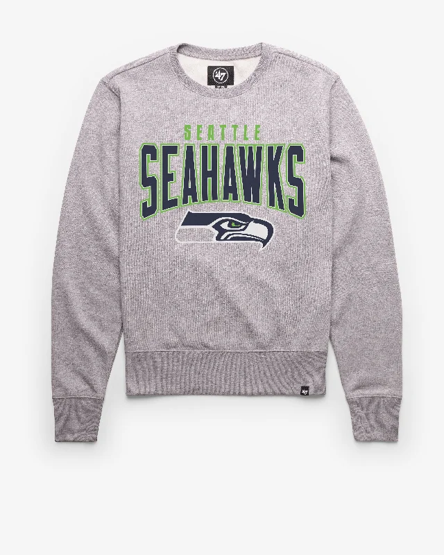 Men’s lightweight travel hoodie-SEATTLE SEAHAWKS TEAM ELEMENTS ARCH '47 HEADLINE CREW