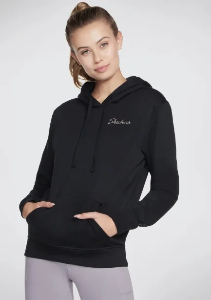 Hoodie for cool days men-Skechers Signature PO Hoodie Bold Black