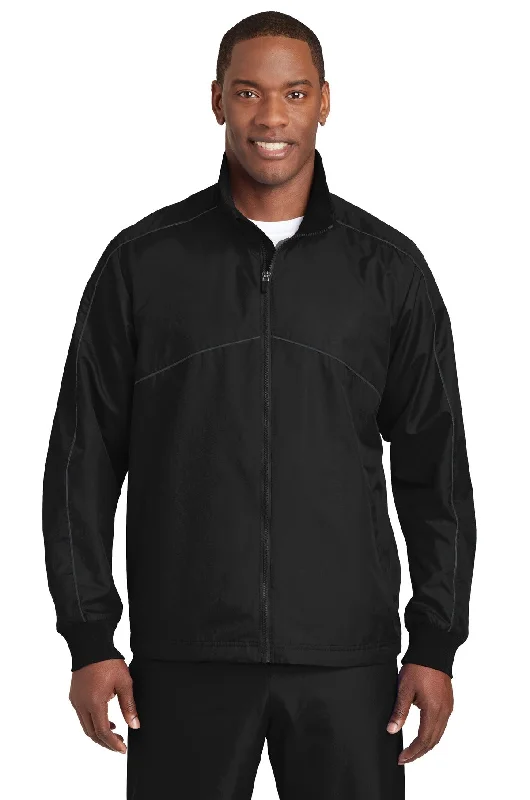 Men's short bomber jackets-Sport-Tek Men's Shield Ripstop Jacket JST83