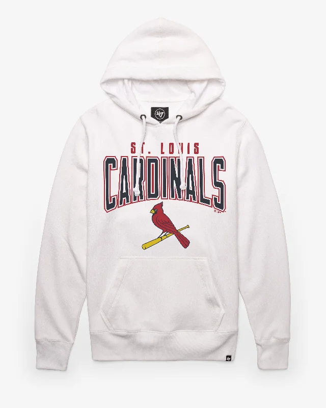 Men’s bold graphic hoodie-ST. LOUIS CARDINALS TEAM ELEMENTS ARCH '47 HEADLINE HOOD