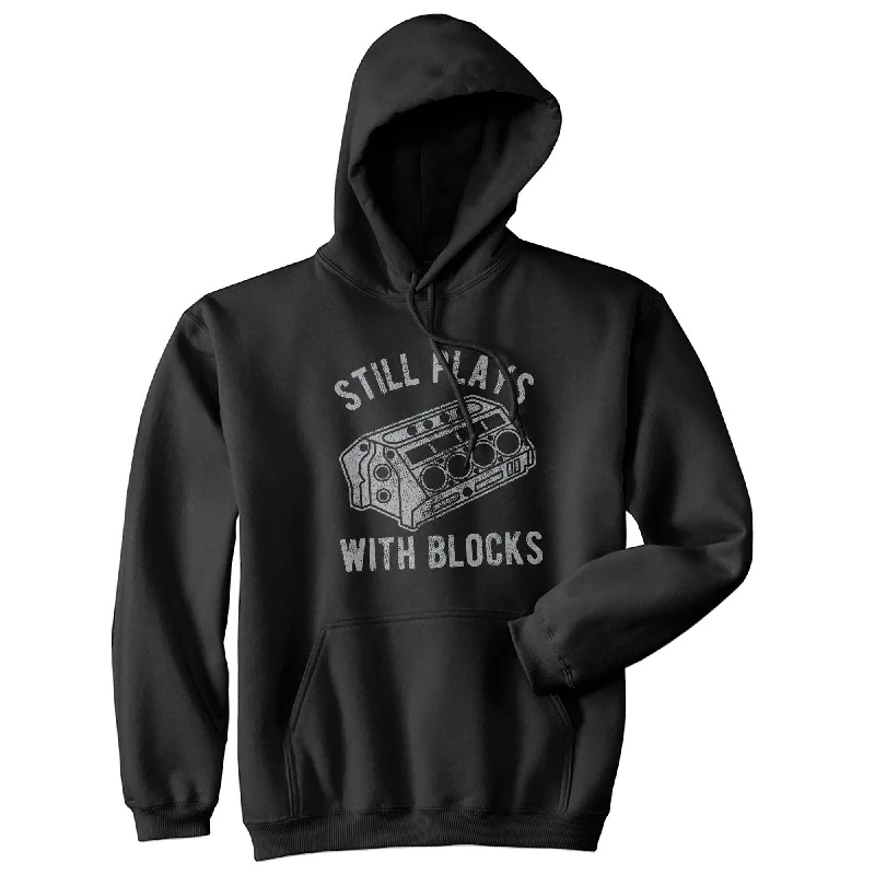 Men’s soft zip hoodie-Still Plays With Blocks Hoodie