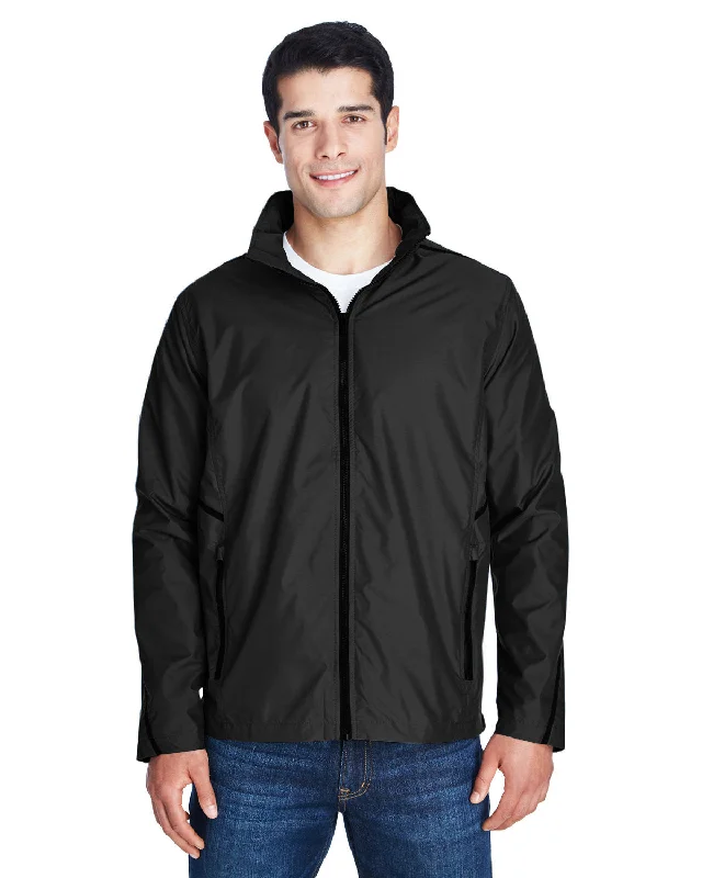 Men's wrinkle-resistant jackets-Team 365 Adult Conquest Jacket with Mesh Lining