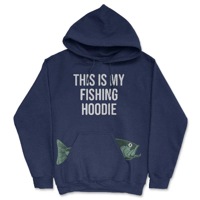 Men’s casual black hoodie-This Is My Fishing Hoodie Hoodie