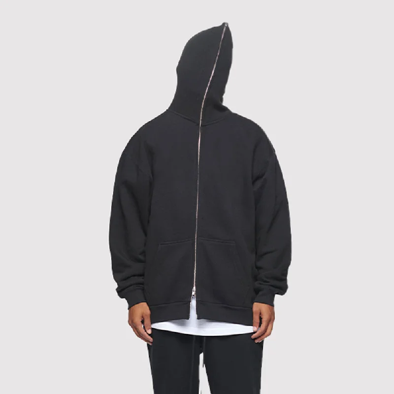 Hoodie with oversized fit men-TS9505FZ | HEAVYWEIGHT YKK FULL ZIP HOODIES