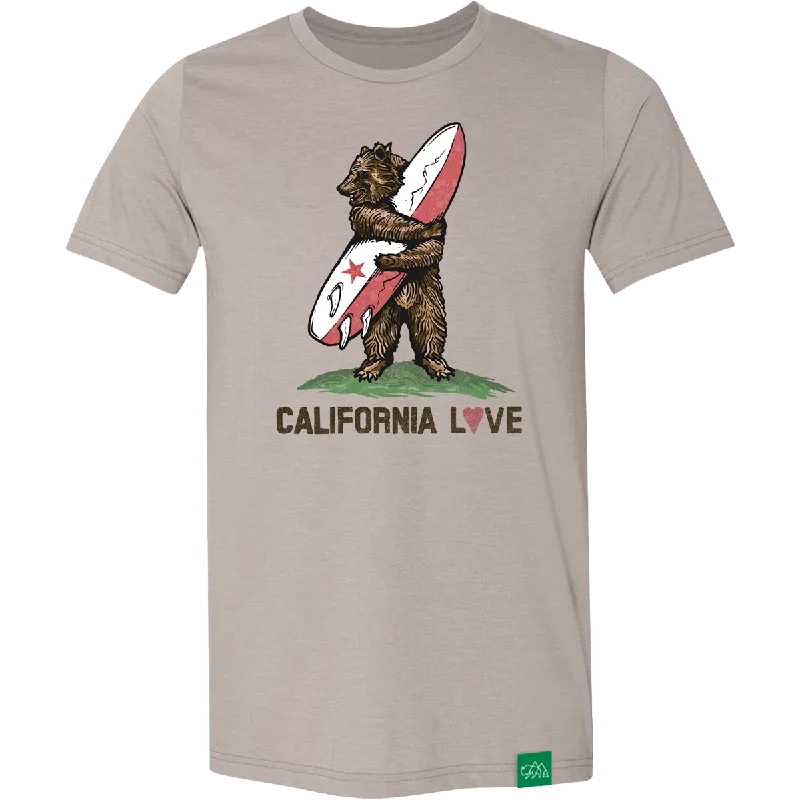 men’s slim-fit short sleeve shirts for office wear -Men's Calfornia Love Tee