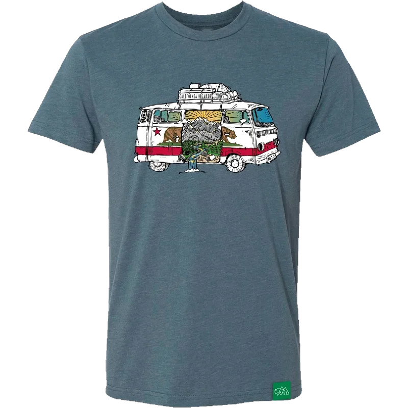 breathable and fashionable short sleeve t-shirts -Men's California Road Trip Tee