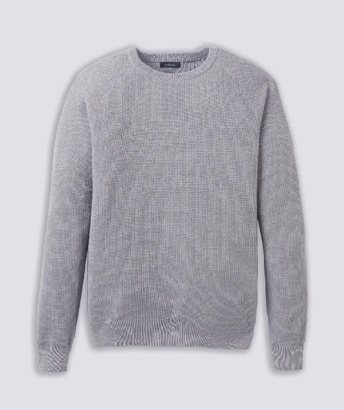 Heath Waffle Knit Crewneck Sweater