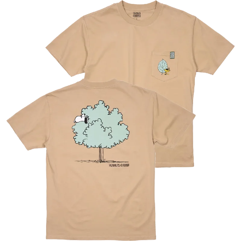 best summer short sleeve shirts for men -Peanuts X Parks Project Woodstock Pocket Tee