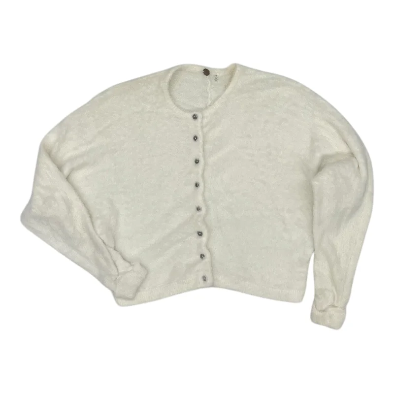 men’s casual short sleeve button-up shirts -Sweater Cardigan By Free People In Cream, Size:S