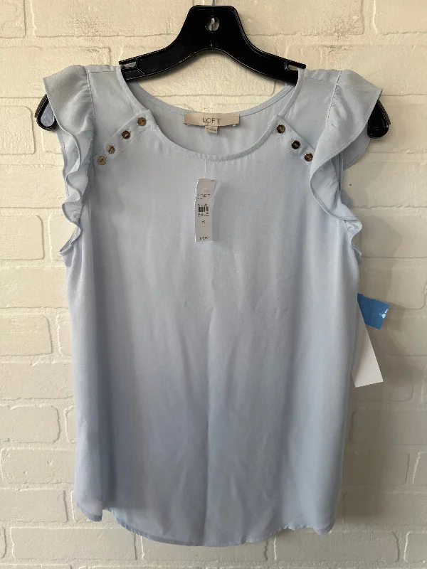 affordable men’s summer short sleeve shirts -Top Sleeveless By Loft In Blue, Size: Xs