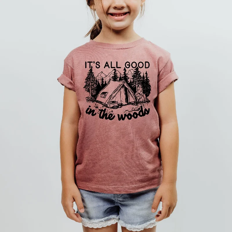 stylish short sleeve shirts for men’s casual wear -All Good In The Woods Youth T-Shirt