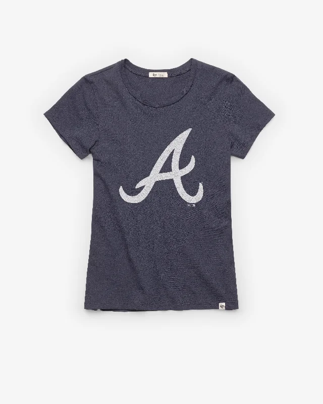 breathable and lightweight short sleeve t-shirts -ATLANTA BRAVES PREMIER '47 FRANKIE TEE WOMENS