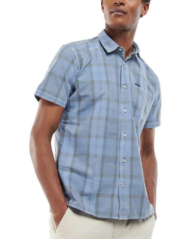 Men's regular-fit shirts-Barbour Overdyed Shirt