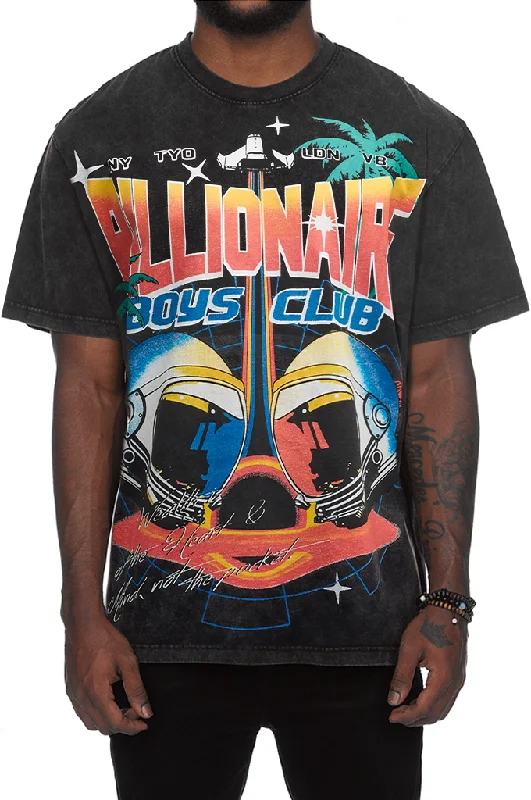 men’s oversized short sleeve shirts -Billionaire Boys Club BB Tropics SS Oversized Knit Tee